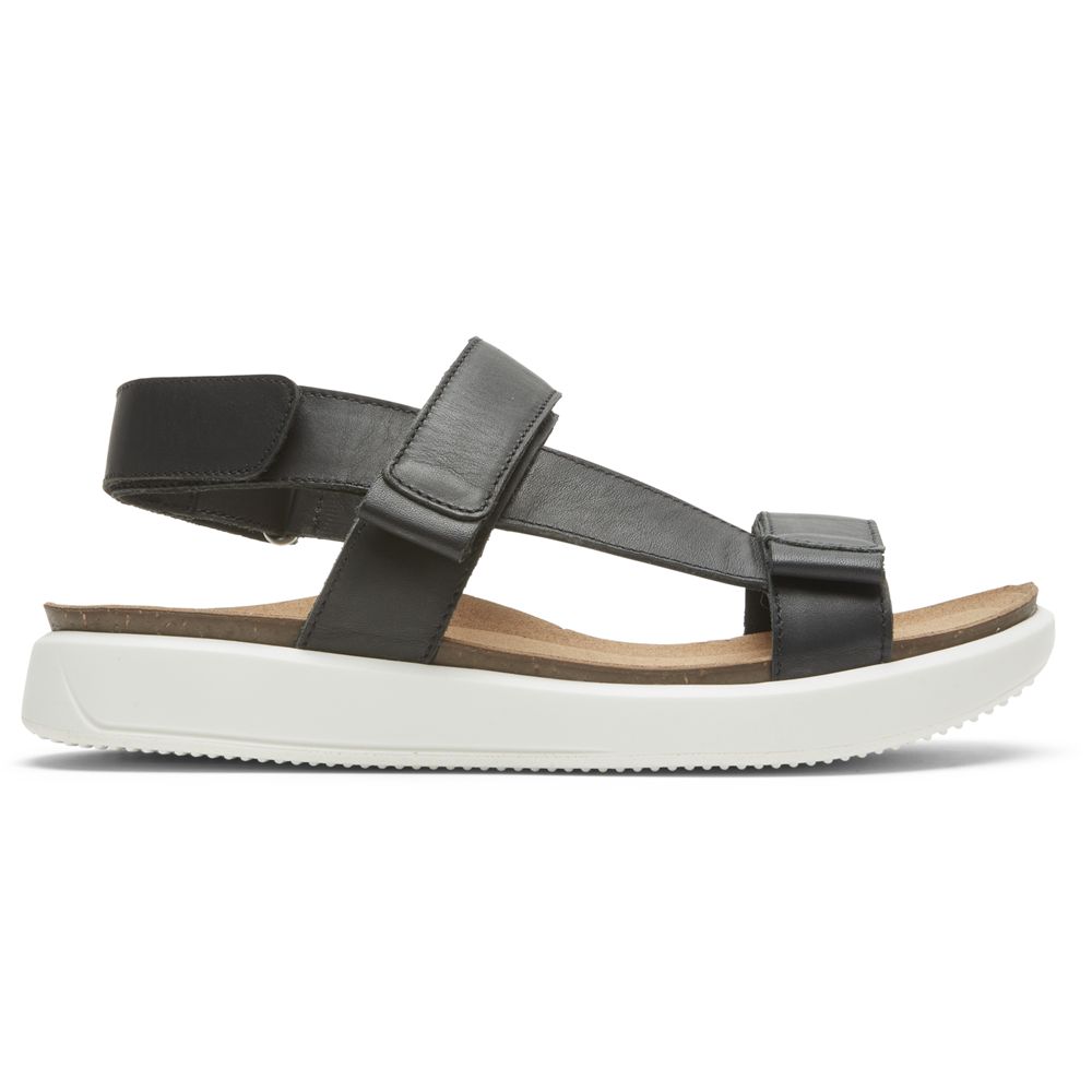 Rockport Kells Bay - Womens Sandals - Black - NZ (HLI-165708)